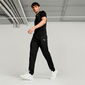 Active Polyester Men's Slim Pants, Puma Black