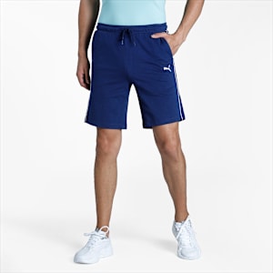 Slub Men's Slim Shorts, Elektro Blue, extralarge-IND