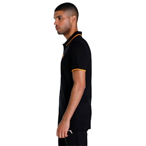 Collar Tipping Heather Men's Slim Fit Polo, PUMA Black, extralarge-IND