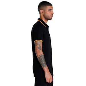 Collar Tipping Heather Men's Slim Fit Polo, PUMA Black, extralarge-IND