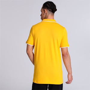 Collar Tipping Heather Men's Slim Fit Polo, Yellow Sizzle, extralarge-IND