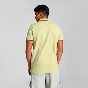 Collar Tipping Heather Men's Slim Fit Polo, Pistachio Green, extralarge-IND