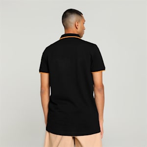 Collar Tipping Heather Men's Slim Fit Polo, PUMA Black-Cat, extralarge-IND
