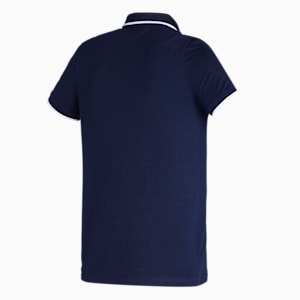 Collar Tipping Heather Men's Slim Fit Polo, PUMA Navy-PUMA White, extralarge-IND