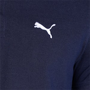 Collar Tipping Heather Men's Slim Fit Polo, PUMA Navy-PUMA White, extralarge-IND