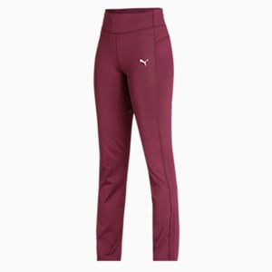 PUMA Straight Leg Women's Pants, Grape Wine