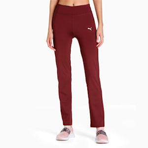 PUMA Straight Leg Women's Pants, Aubergine, extralarge-IND