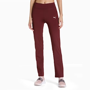 Women's Straight Leg Pants, Aubergine, extralarge-IND
