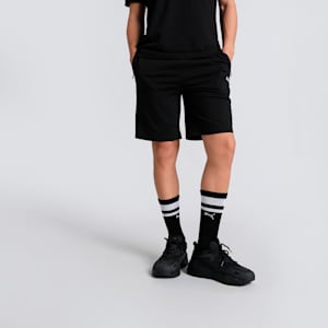 Zippered Jersey Men's Regular Fit Shorts, PUMA Black, extralarge-IND