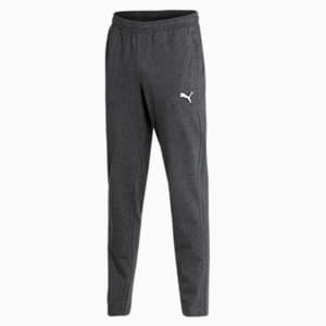 Zippered Jersey Men's Sweatpants, Dark Gray Heather
