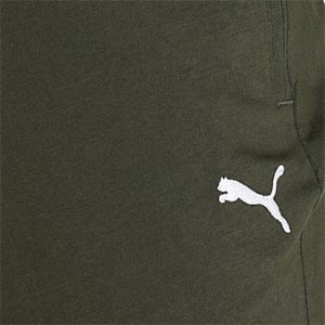 Zippered Jersey Men's Sweatpants, Forest Night