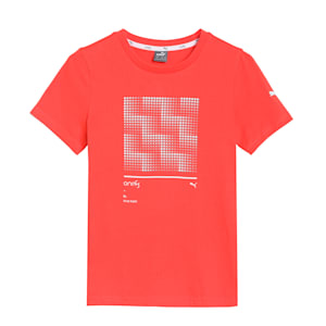 one8 Virat Kohli Boys Graphic T- Shirt, Hot Coral