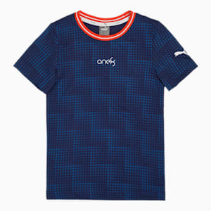 one8 Virat Kohli Boy's AOP  T - Shirt, Elektro Blue