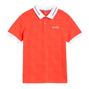one8 Virat Kohli AOP Boy's Polo, Hot Coral