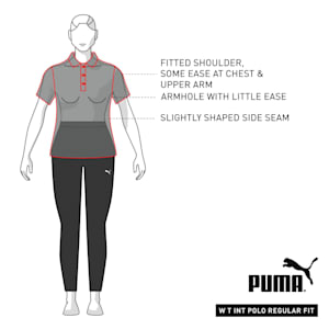 PUMA Regular Fit Women's Polo, Firelight
