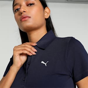 PUMA Women's Regular Fit Polo, PUMA Navy, extralarge-IND