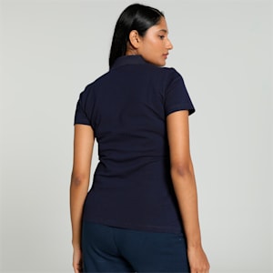 PUMA Women's Regular Fit Polo, PUMA Navy, extralarge-IND