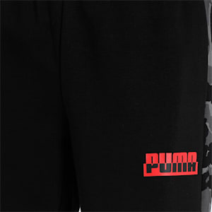 Core Camo All Over Print Men's Sweatpants, Cotton Black-AOP