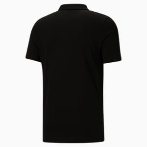 Camiseta tipo polo Essentials para hombre, Cotton Black