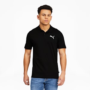 Essentials Men's Jersey Polo, Cotton Black, extralarge