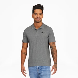 Essentials Men's Jersey Polo, Medium Gray Heather, extralarge