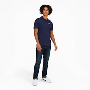 Essentials Men's Heather Polo, Peacoat Heather, extralarge