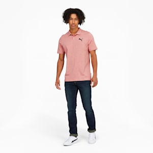 Polo chiné Essentials, homme, Rosette Heather