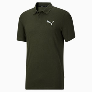 Essentials Men's Heather Polo, Forest Night Heather