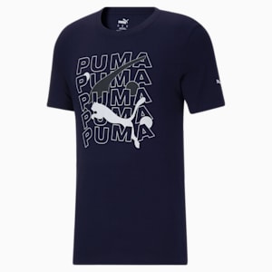 Camiseta Formstripe Balance para hombre, Peacoat-Puma White
