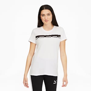 T-shirt Script, femme, Blanc Puma