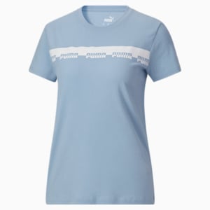 T-shirt Script, femme, Bleu délavé