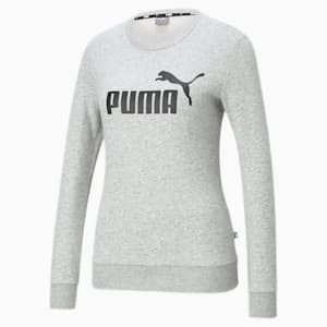 ウィメンズ ESS ロゴ クルースウェット, Light Gray Heather, extralarge-JPN