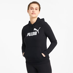 ウィメンズ ESS ロゴ フーディー, Puma Black, extralarge-JPN