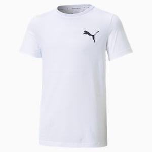 キッズ ボーイズ ACTIVE ESS スモール ロゴ 半袖 Tシャツ B 120-160cm, Puma White