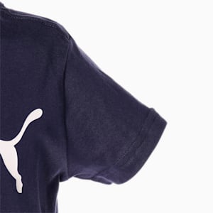 キッズ ボーイズ ESS ロゴ 半袖 Tシャツ 120-160cm, Peacoat, extralarge-JPN