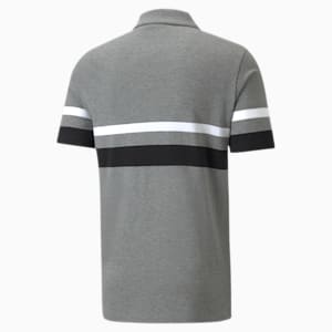 メンズ ESS ストライプポロシャツ, Medium Gray Heather