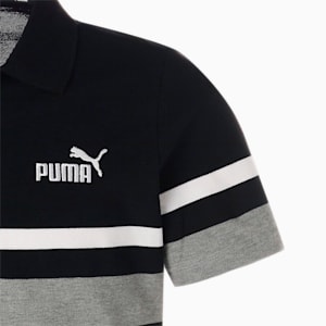 メンズ ESS ストライプポロシャツ, Puma Black