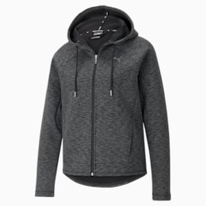 Evostripe Full-Zip Regular Fit Women's Hoodie, Puma Black, extralarge-IND