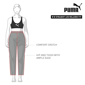 Evostripe Knitted Relaxed Fit Women's Pants, Puma White, extralarge-IND