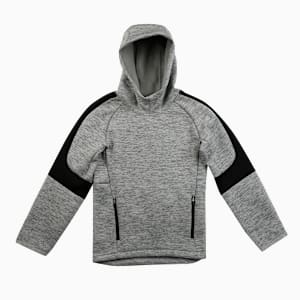 Evostripe Kids' Regular Fit Slim Hoodie, Medium Gray Heather, extralarge-IND