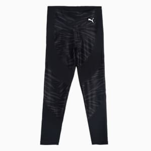 Runtrain AOP 7/8 Girl's Slim Tights, Puma Black, extralarge-IND