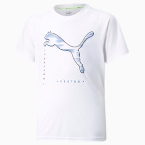 Active Sport Poly Youth T-Shirt, Puma White