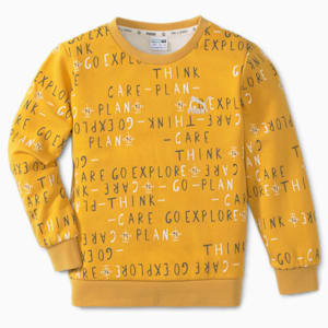 T4C Crew Kid's Loose Sweat Shirt, Mineral Yellow, extralarge-IND
