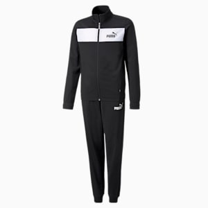 Polyester Classic Youth Tracksuit, Puma Black, extralarge-IND