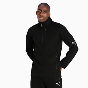 EVOSTRIPE Half-Zip, Puma Black