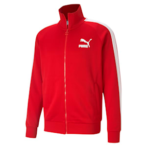 Puma ICONIC T7 TRACKSUIT Men's - RED WHITE – Moesports