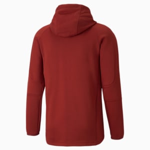 EVOSTRIPE Full-Zip Slim Fit Men's Hoodie, Intense Red