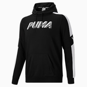 Modern Sports Men's Hoodie BT, Cotton Black-Puma White
