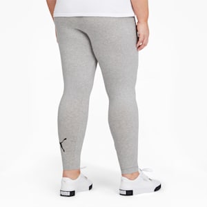 Essentials Women's Logo Leggings PL, Light Gray Heather-Puma Black