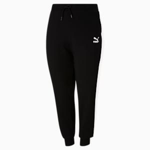 Pantalones deportivos Iconic T7 para mujer, Puma Black, extralarge